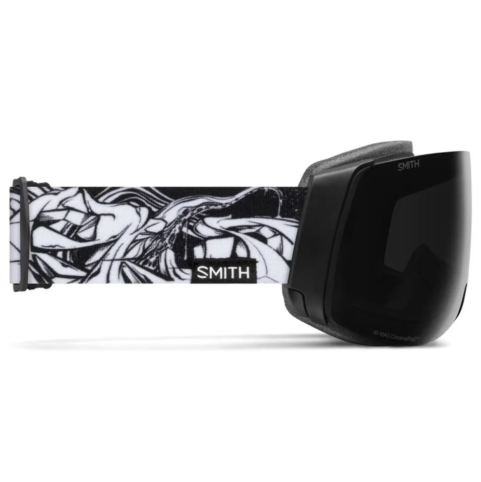 Masque de Ski Smith 4D Mag Ac Markus Eder Chromapop Sun Black + Chromapop Storm Blue Sensor Mirror
