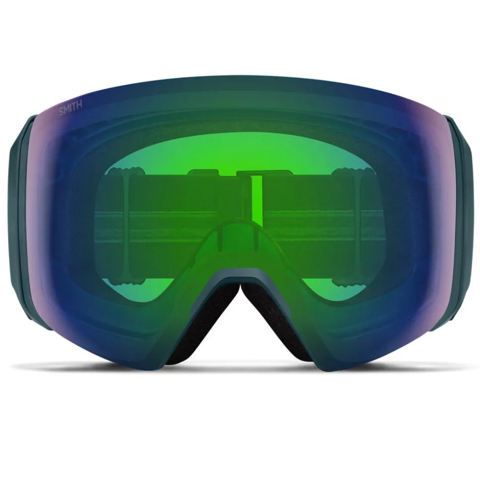 Masque de Ski Smith 4D Mag XL Pacific Chromapop Everyday Green Mirror + Chromapop Storm Blue Sensor Mirror