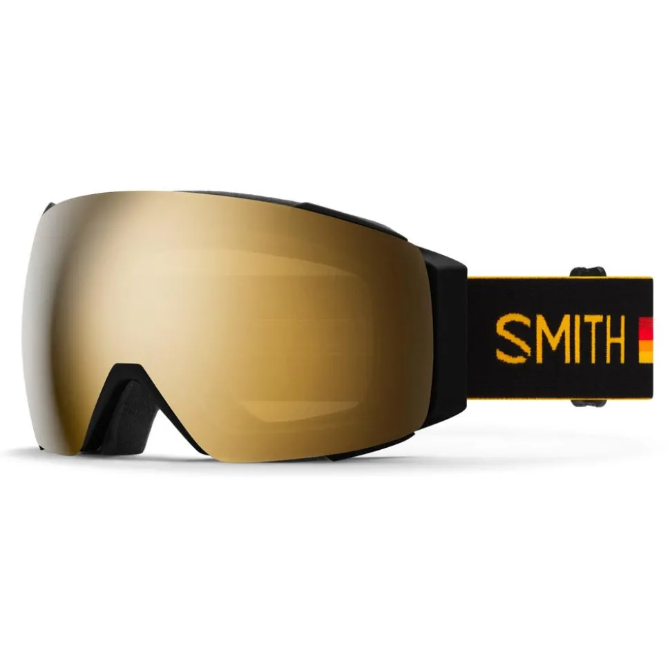 Masque de Ski Smith I/O Mag Speed Racer Chromapop Sun Black Gold Mirror + Chromapop Storm Blue Sensor Mirror