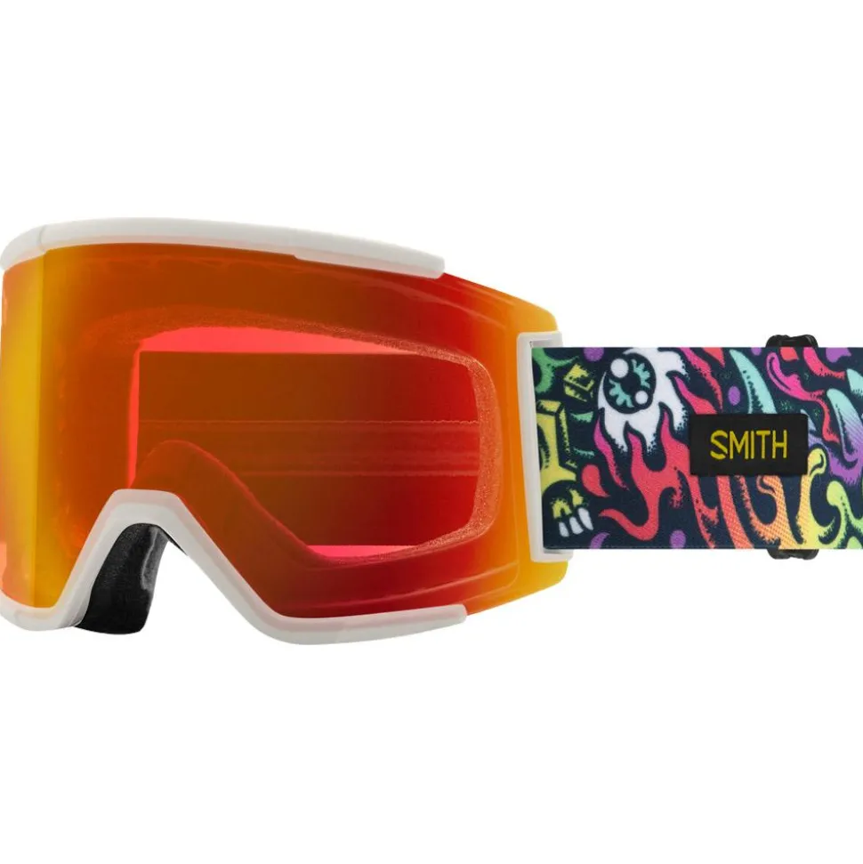 Masque de Ski Smith Squad XL Artist Series | Tall Boy Chromapop Everyday Red Mirror + Chromapop Storm Yellow Flash