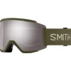 Masque de Ski Smith Squad XL Forest Chromapop Sun Platinum + Chromapop Storm Yellow Flash