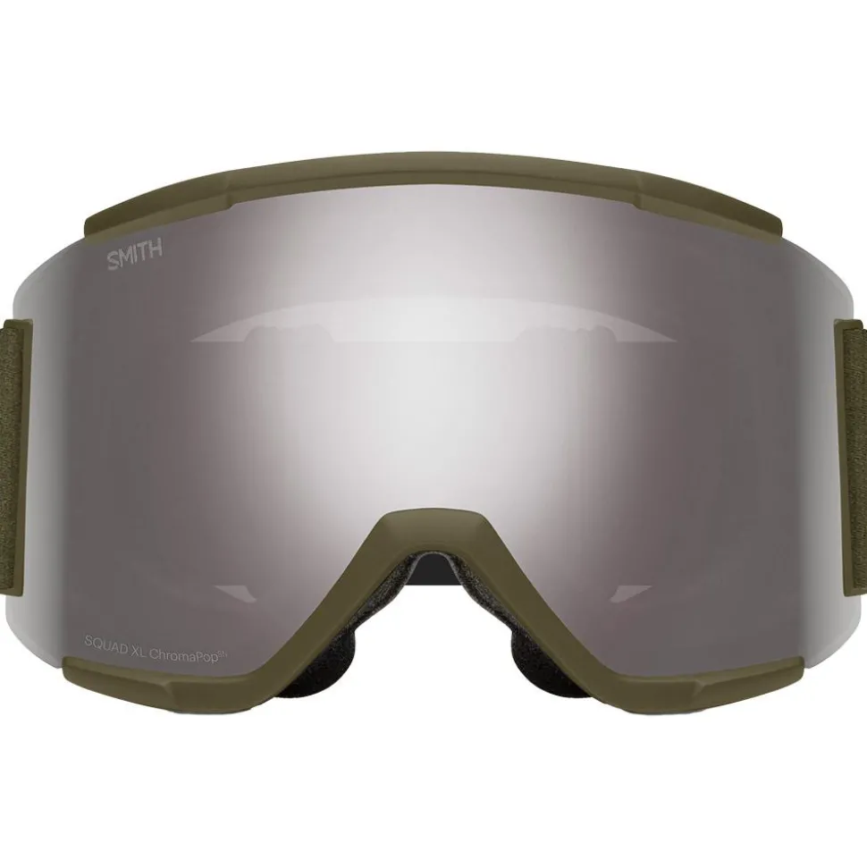 Masque de Ski Smith Squad XL Forest Chromapop Sun Platinum + Chromapop Storm Yellow Flash