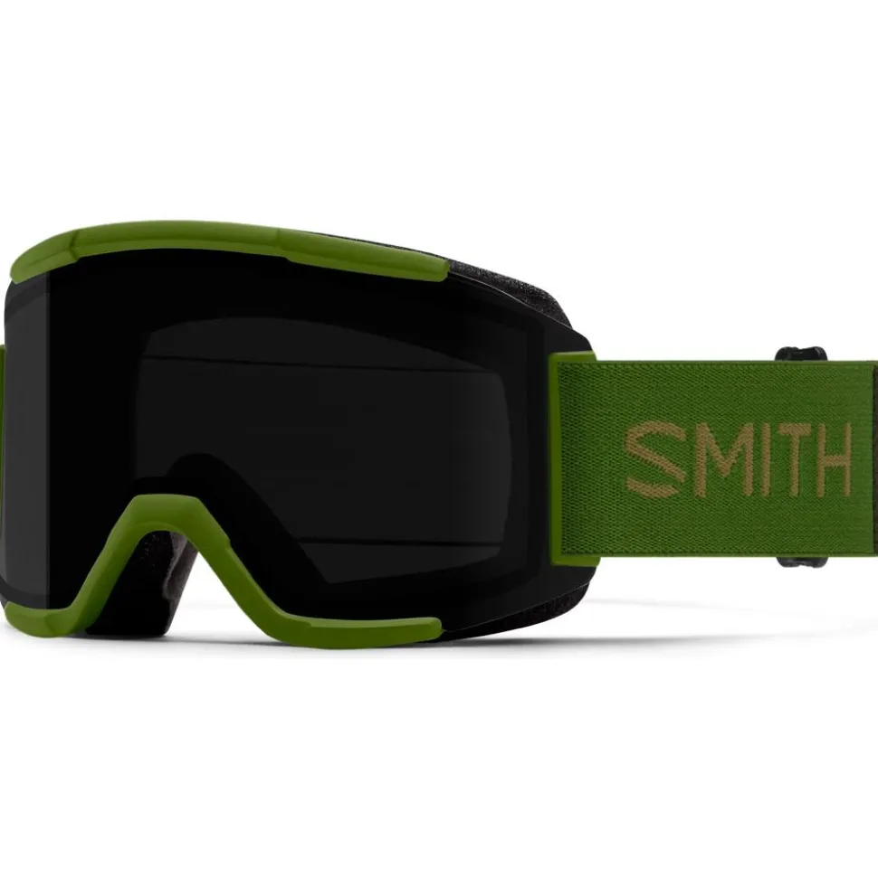 Masque de Ski Smith Squad Olive Chromapop Sun Black + Clear