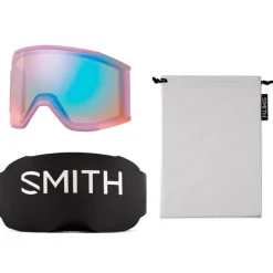 Masque de Ski Smith Squad Mag Proper Pink Chromapop Sun Black + Chromapop Storm Blue Sensor Mirror