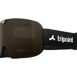 Masque de Ski Tripoint Shiceng Dashan Matt Black Brown Gold Multi