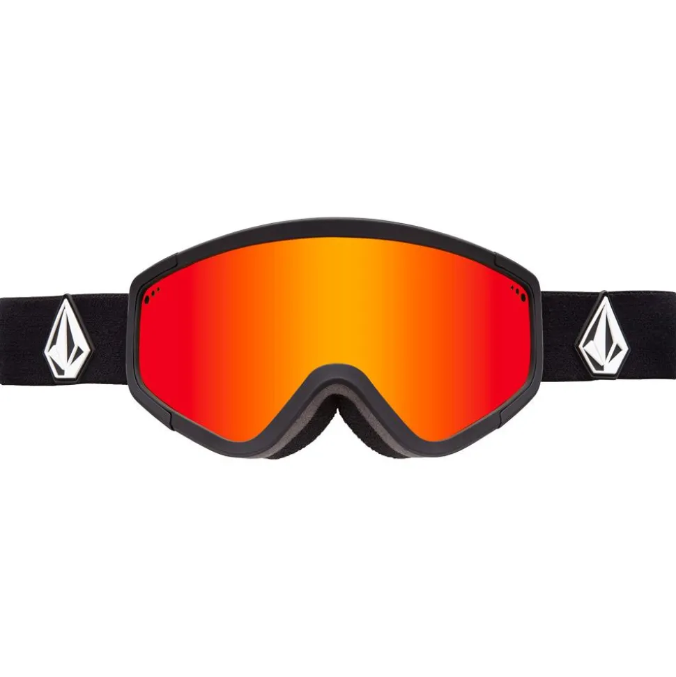 Masque de Ski Volcom Attunga Matte Black Red Chrome