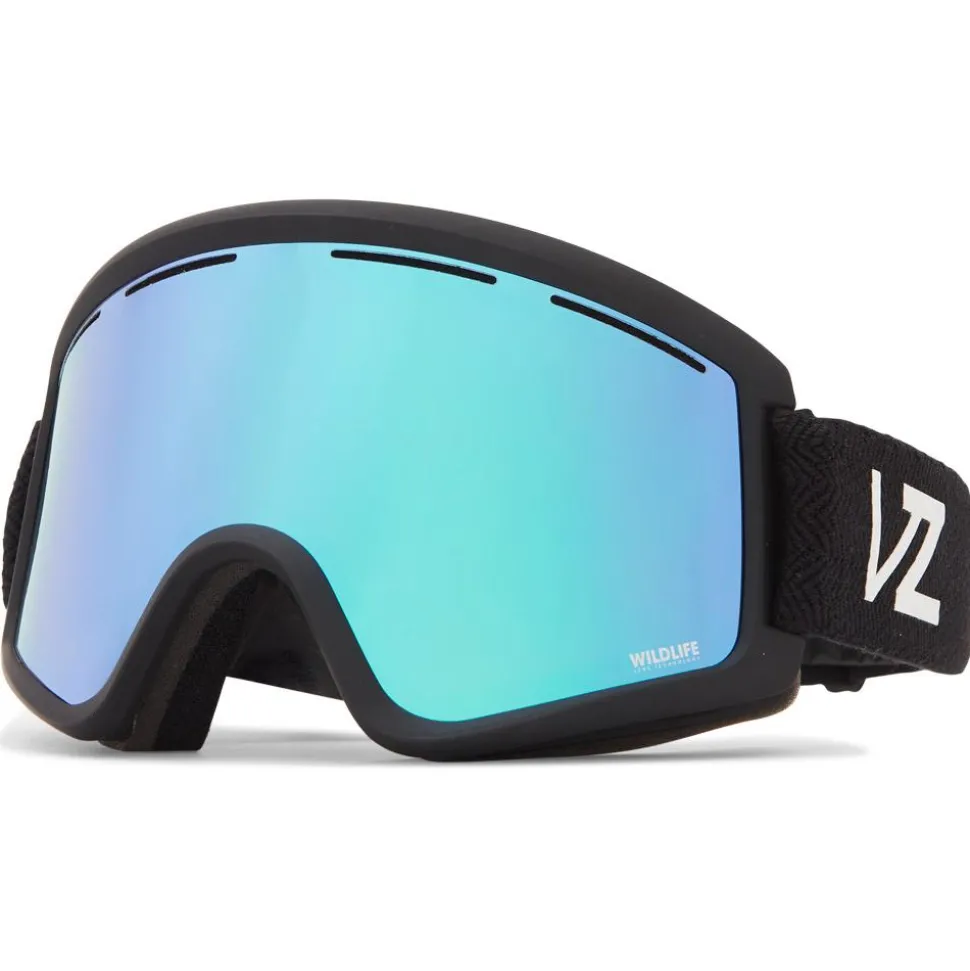 Masque de Ski Von Zipper Cleaver Black Satin Wildlife Stellar Chrome + Clear Fire Chrome