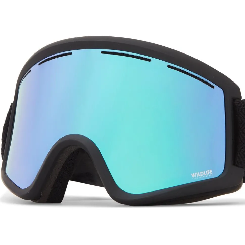 Masque de Ski Von Zipper Cleaver Black Satin Wildlife Stellar Chrome + Clear Fire Chrome