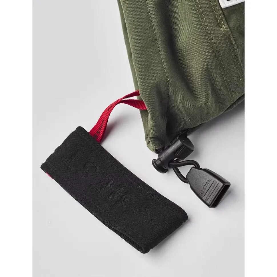 Moufles Hestra Army Leather Heli Ski Female Mitt Olive Offwhite