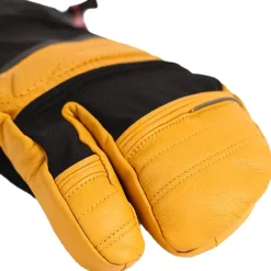 Moufles Lenz Heat Glove 8.0 Finger Cap Lobster Black Yellow