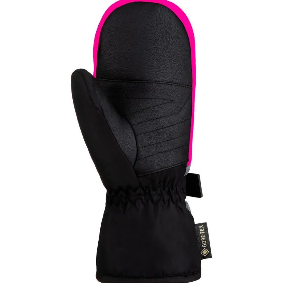 Moufles Reusch Flash Gore-Tex Junior Mitten Black Melange Pink Glo